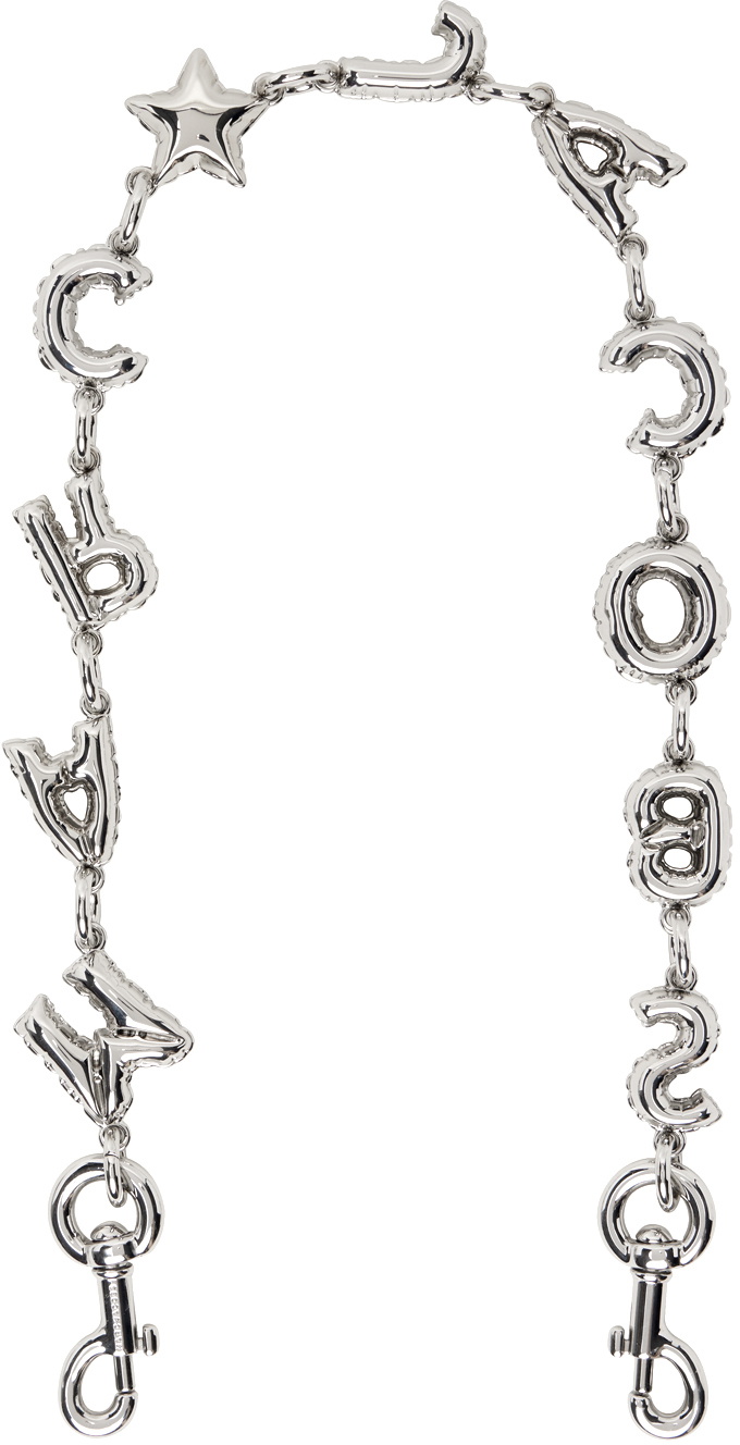 Marc Jacobs Silver 'The Bubble Chain' Shoulder Strap Marc Jacobs