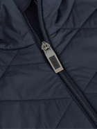 Kjus - Formula Quilted Shell-Trimmed Tech-Jersey Jacket - Blue
