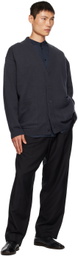ATON Gray Oversized Cardigan