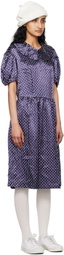 Comme des Garçons Girl Navy Polka Dot Midi Dress