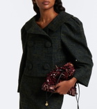 Shushu/Tong Cropped double-breasted tweed jacket