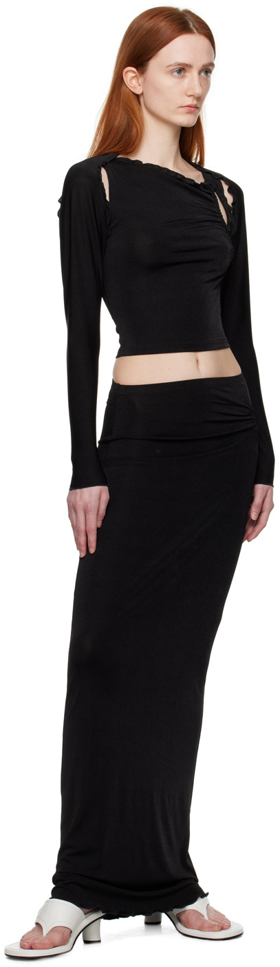 TYRELL SSENSE Exclusive Black Camisole & Midi Skirt Set