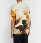 Acne Studios - Simon Camp-Collar Printed Twill Shirt - Neutrals