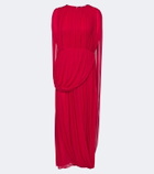 Fforme Kahlo draped jersey maxi dress
