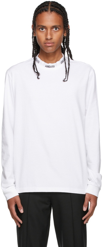 Photo: Axel Arigato White Feature Long Sleeve T-Shirt