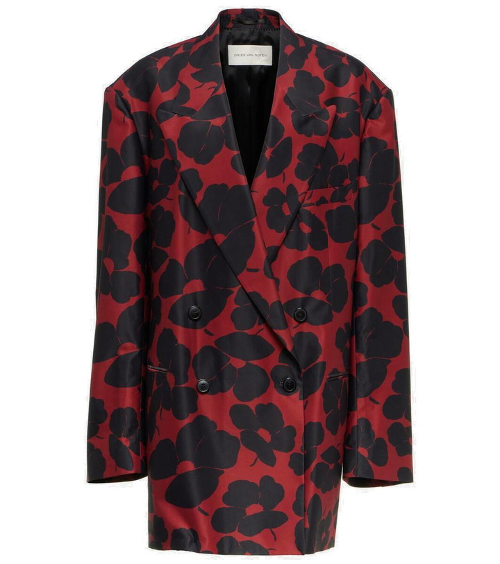 Photo: Dries Van Noten Floral double-breasted blazer