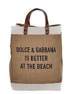 Dolce & Gabbana Juta Logoed Bag