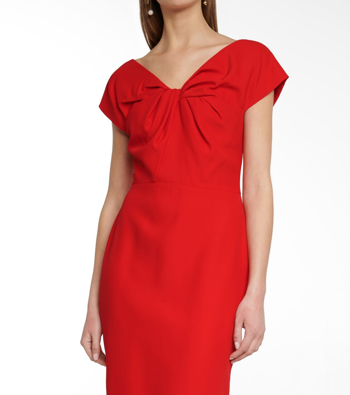 Robe Alexander McQueen En Soie Crêpe - Rouge Fuchsia, Capuche, Taille 40 (US 4), Neuve Avec étiquettes