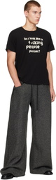 R13 Gray Side Pleat Sweatpants
