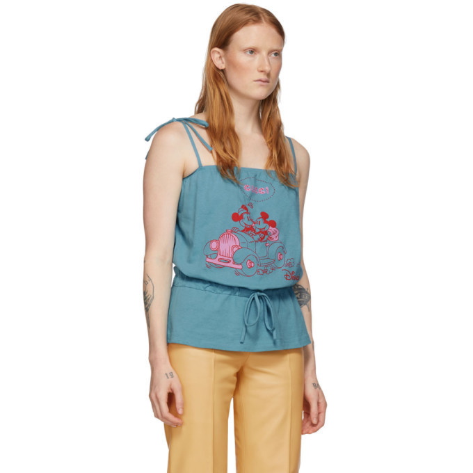 Gucci Blue Disney Edition Mickey Mouse Tank Top