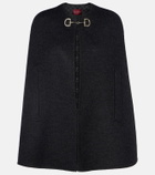 Gucci Caban Horsebit wool cape