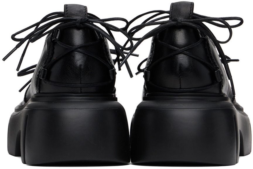 Simone Rocha Black Platform Ghillie Brogues