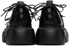 Simone Rocha Black Platform Ghillie Brogues