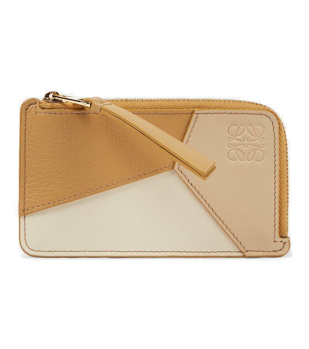 [Loewe] Puzzle Coin Card Holder - Worm ☆送料込☆ ノット コインカードホルダー（シャイニーナパカーフ） マルチ
