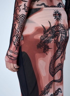 Jean Paul Gaultier Re-Edition Safe Sex Tattoo Long Skirt