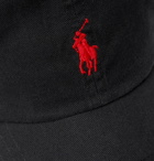 Polo Ralph Lauren - Logo-Embroidered Cotton-Twill Baseball Cap - Black
