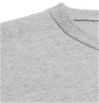 Studio Nicholson - Sixty Double-Faced Mélange Cashmere and Cotton Sweater - Men - Gray