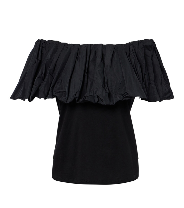 Photo: Max Mara Ruffled off-shoulder cotton top