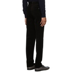 Ermenegildo Zegna Black Corduroy Modern Fit Trousers