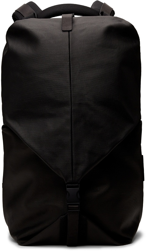 Photo: Côte&Ciel Black Small Coated Canvas Oril Backpack