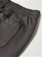 Emotionally Unavailable - Stefan Meier Tapered Logo-Print Cotton-Jersey Sweatpants - Gray