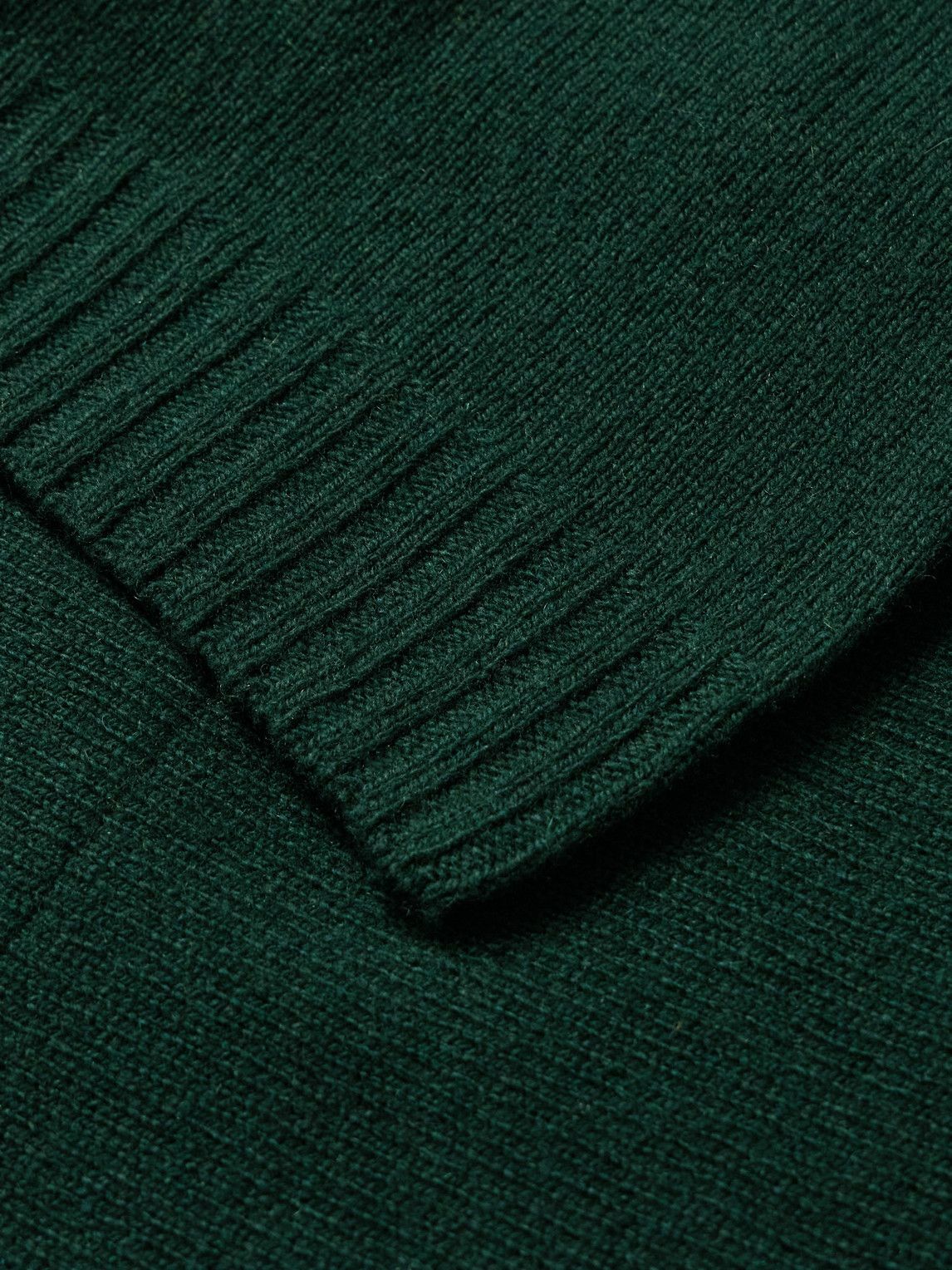 John Smedley - Rockford Shawl-Collar Recycled-Cashmere and Merino Wool-Blend Cardigan - Green