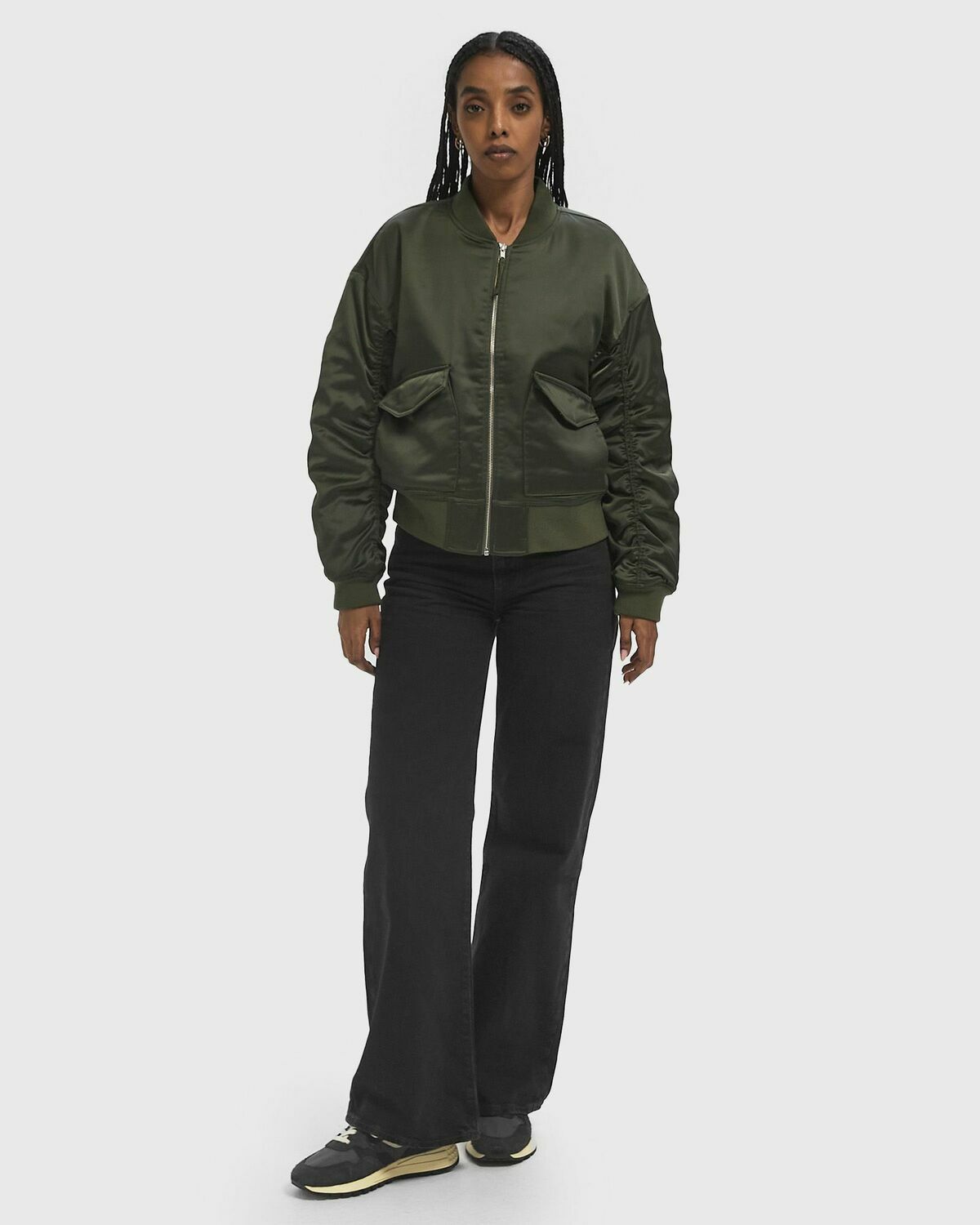 Levis ANDY TECHY JACKET Green Womens Bomber Jacket