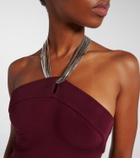 Galvan Halterneck midi dress