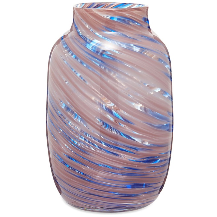 Photo: HAY Round Spash Vase - Large in Light Pink/Blue