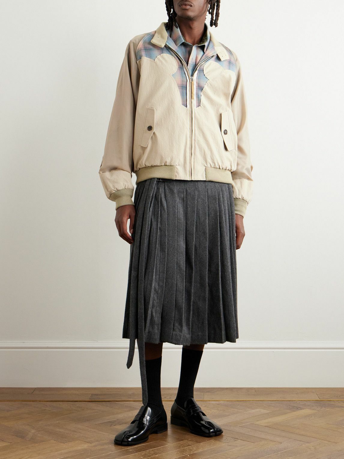 Maison Margiela - Pendleton Panelled Cotton Bomber Jacket