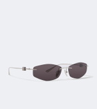 Balenciaga Nano D-Frame oval sunglasses
