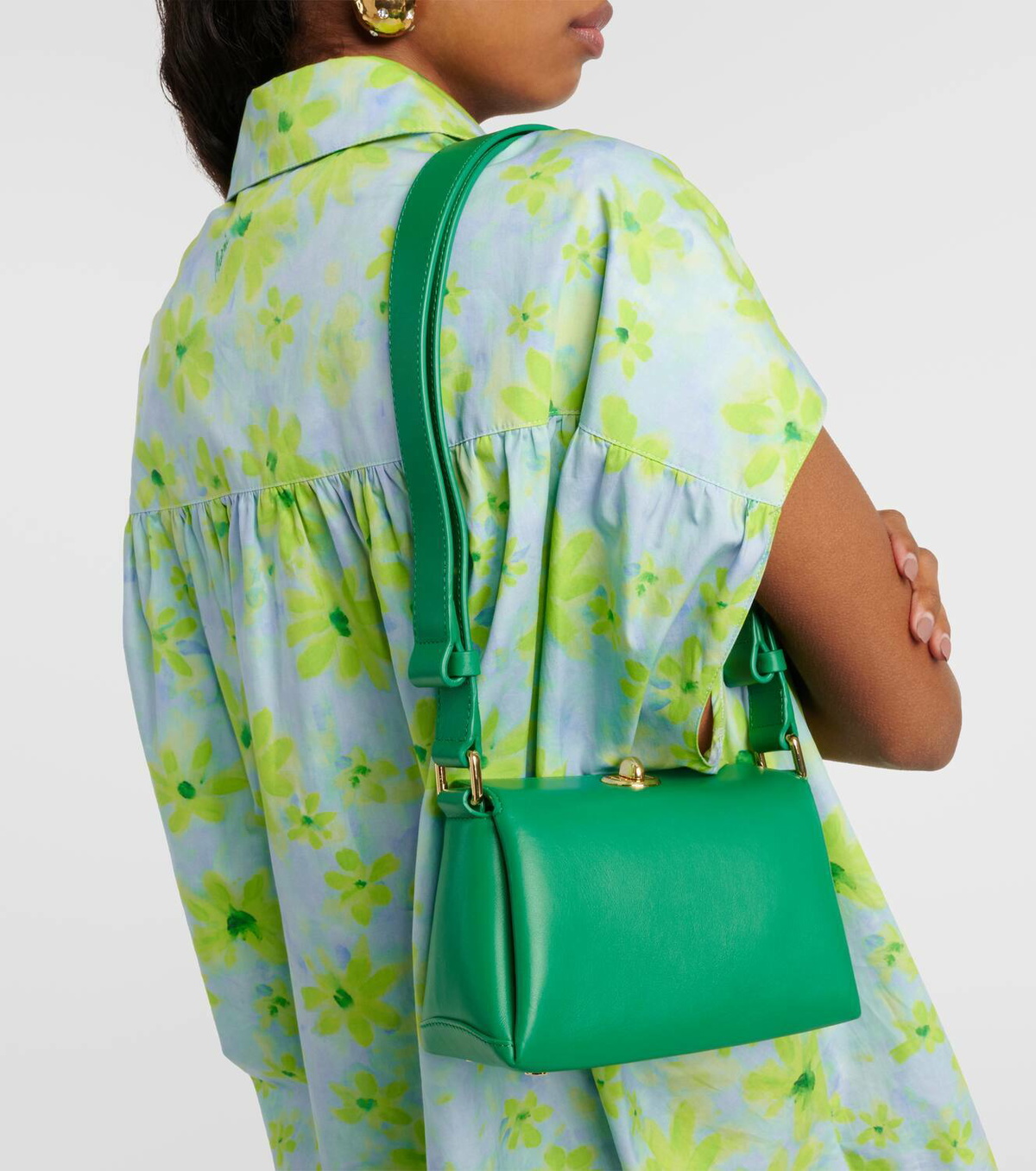 Plan C Mini leather shoulder bag