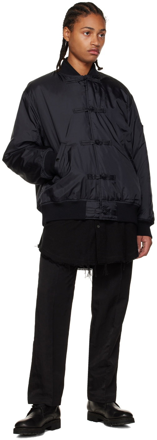 Undercover Black Toggle Bomber Jacket Undercover