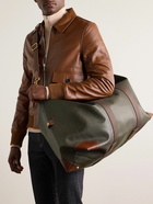 Mulberry - Heritage Clipper Large Leather-Trimmed Scotchgrain Holdall