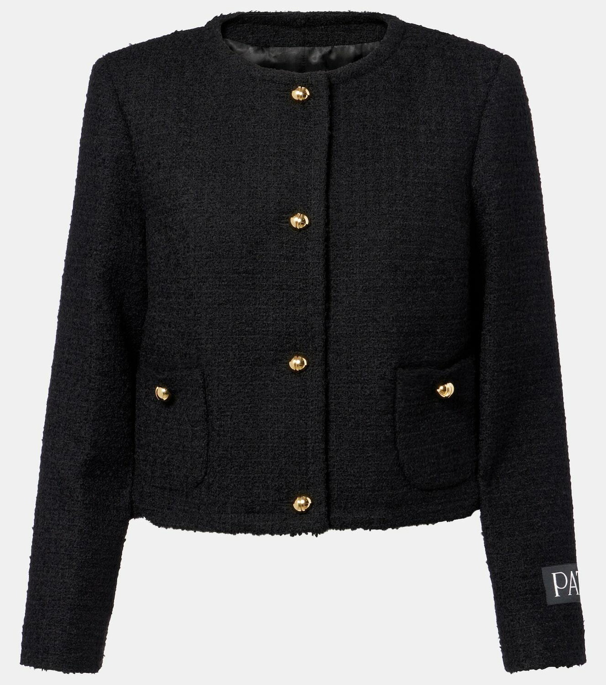 Patou Wool-blend tweed jacket