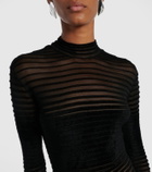 Mugler Semi-sheer gown