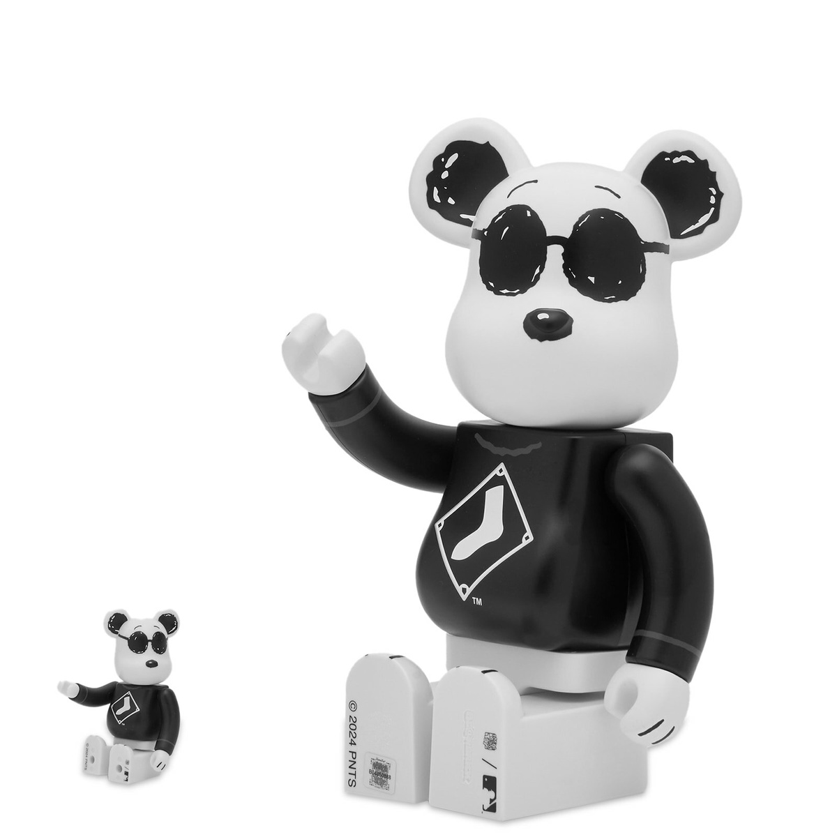 Medicom Be@rbrick MLB × Peanuts Snoopy (White Sox) 