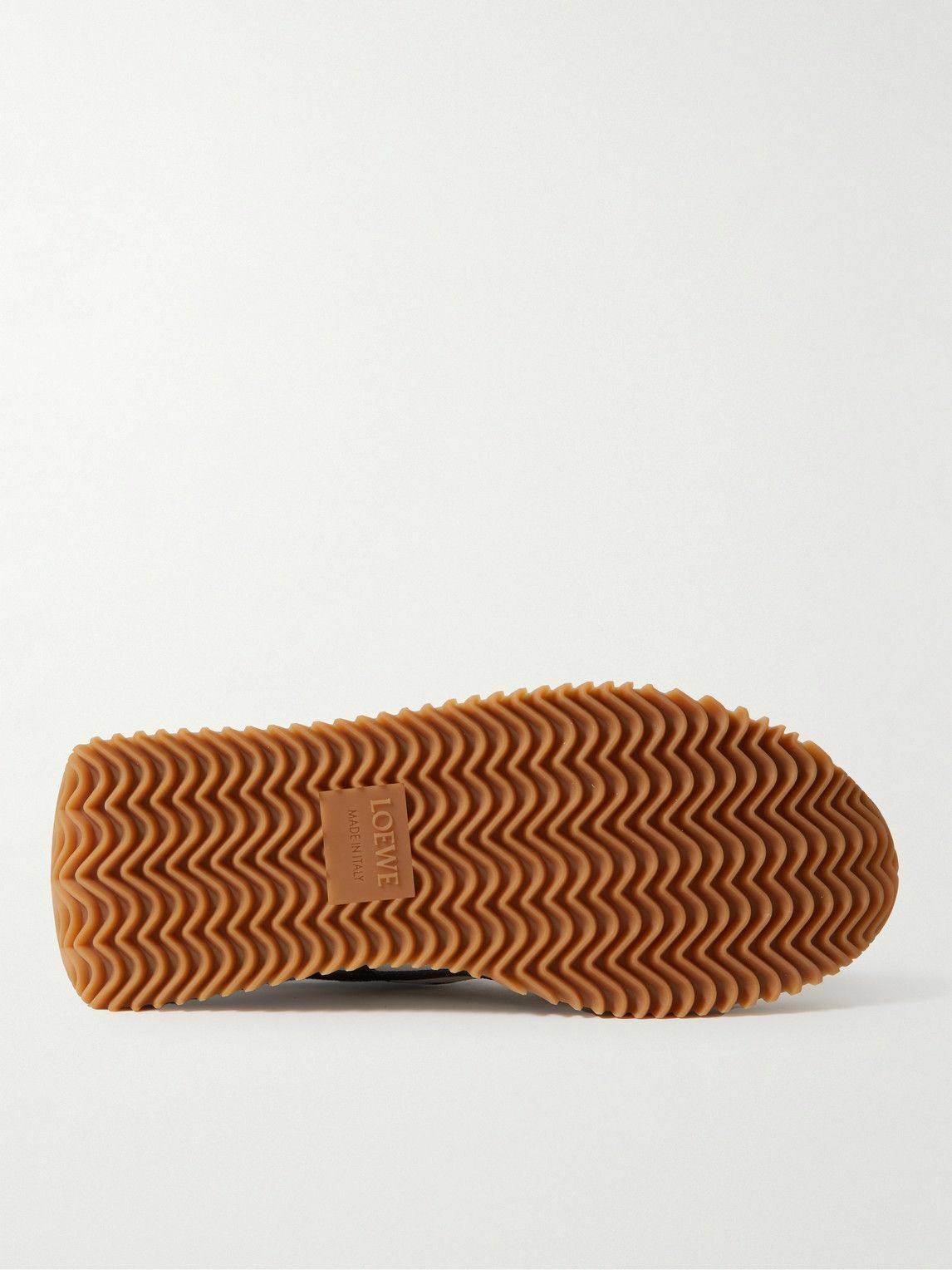 Loewe - Flow Runner Leather-Trimmed Suede and Shell Sneakers