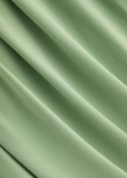 Norma Kamali Diana One-shoulder Ruched Jersey Midi Dress Mid Green