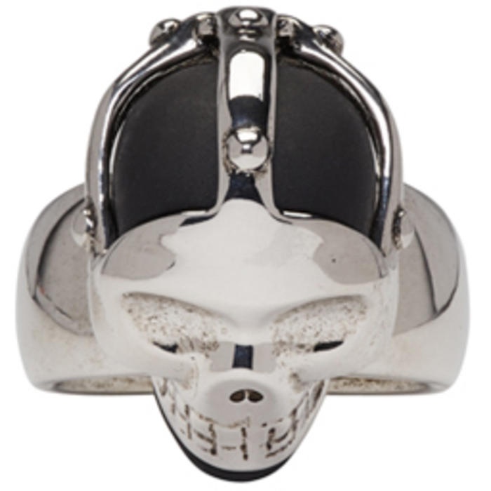 Photo: Alexander McQueen Silver Dominatrix Skull Ring