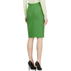 Cedric Charlier Green Wrap Pencil Skirt
