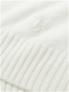 Jil Sander - Logo-Embroidered Wool Sweater - White
