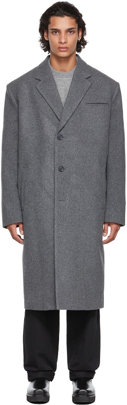 Photo: System Grey Wool Coat