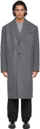 System Grey Wool Coat