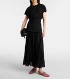 Tod's T Ring suede loafers