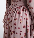 Markarian Morgaine floral chiffon maxi skirt