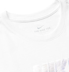 Nike - Sportswear Festival Logo-Print Cotton-Jersey T-Shirt - White