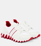 Christian Louboutin Nastroshark Donna leather and canvas sneakers