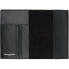 Maison Margiela Black Leather Passport Holder