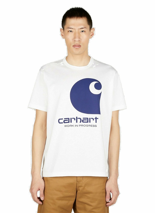 Photo: Junya Watanabe x Carhartt - Logo Print T-Shirt in White